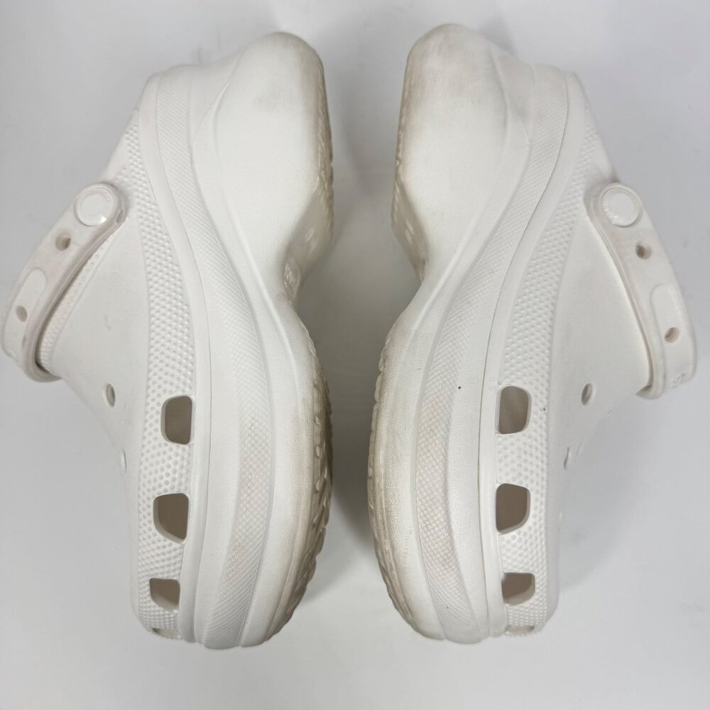 Crocs Classic Bae White Platform Size 7 Clogs Rubber Chunky Clogs - Picture 6 of 14